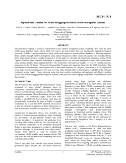 Optical time transfer for future disaggregated small satellite