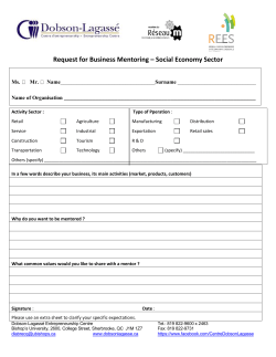 Social Economy Sector - Dobson