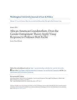 African-American Grandmothers: Does the Gender