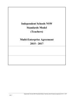 Independent Schools NSW Standards Model