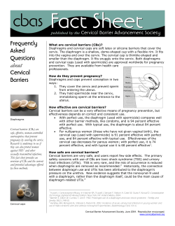 FAQ on cervical barriers