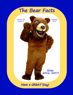 The Bear Facts Jan. 2017