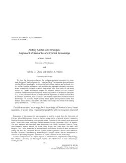 Adding Apples and Oranges: Alignment of