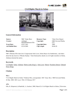 Civil Rights March in Selma