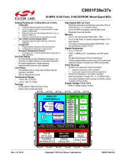 C8051F39x/37x - Silicon Labs