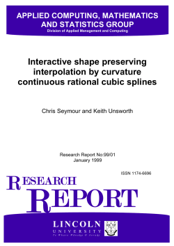 Interactive shape preserving interpolation by curvature continuous