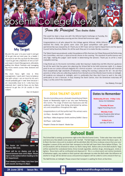 24 June - Rosehill College