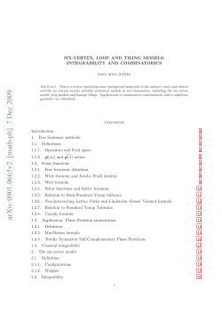 Six-Vertex, Loop and Tiling models: Integrability and Combinatorics