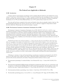 Chapter 33 The Federal Laws Applicable to