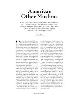 A meri ca`s Other Muslims - Boston College Home Page