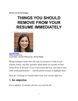 things you should remove from your resume immediately