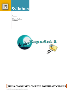 Syllabus - TCC Blackboard