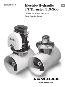 Electric/Hydraulic TT Thruster 140-300