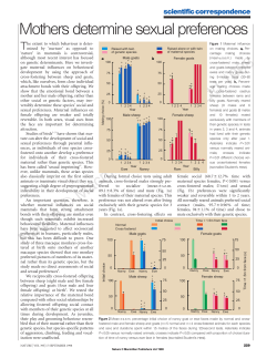 Mothers determine sexual preferences