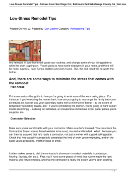 Low-Stress Remodel Tips - Shower Liner San Diego CA | Bathroom