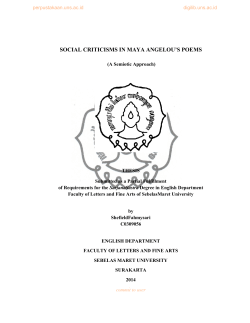 SOCIAL CRITICISMS IN MAYA ANGELOU`S POEMS