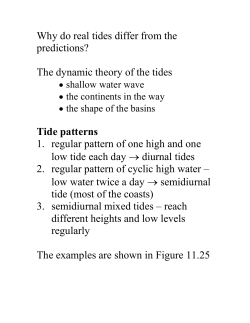 Tide patterns - personal.kent.edu