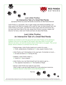 Lost Little Firefox: An Interactive Tale of a Small Red Panda