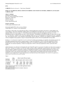 EFFICACY OF DRENCH APPLICATIONS OF SCORPION AND