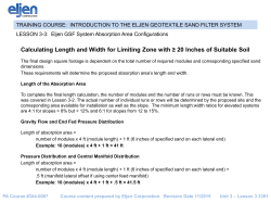 Calculating Length and Width for Limiting Zone with ≥ 20 Inches of