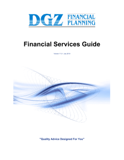 Financial Services Guide - DGZ