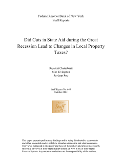 Did Cuts in State Aid during the Great Recession Lead to Changes