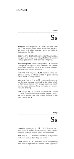 Gio Restaurant Lunch and Dinner Menu