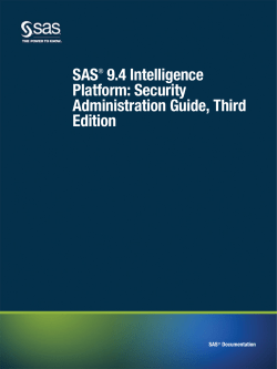 SAS&reg; 9.4 Intelligence Platform: Security