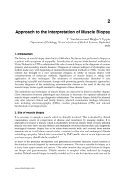 Approach to the Interpretation of Muscle Biopsy
