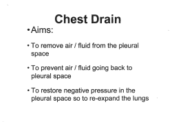 Chest Drain