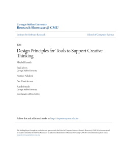 Design Principles for Tools to Support Creative Thinking