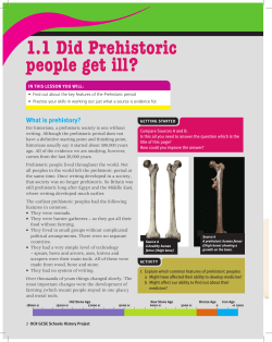 1.1 Did Prehistoric people get ill?