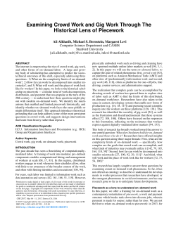 Examining Crowd Work and Gig Work Through The Historical Lens