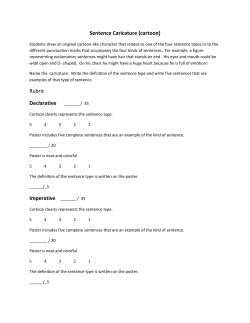 Sentence Caricature (cartoon) Rubric