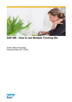 Multiple Tracking IDs