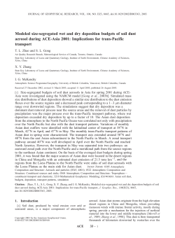 Modeled size-segregated wet and dry deposition