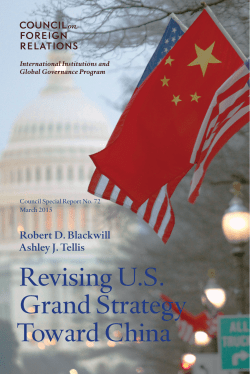 Revising US Grand Strategy Toward China