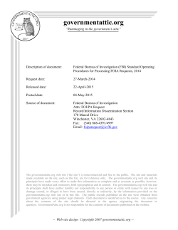 Federal Bureau of Investigation (FBI) Standard