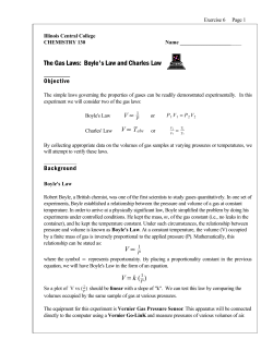 The Gas Laws - Illinois Central College