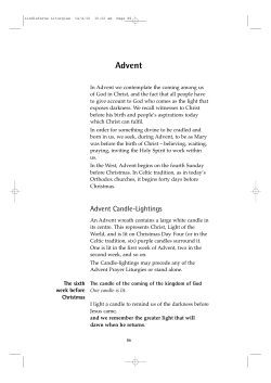 Advent - Community of Aidan and Hilda