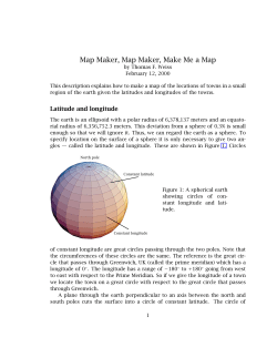 Map Maker, Map Maker, Make Me a Map