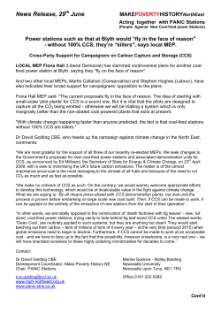 News Release, 29 June - North East Call to Action