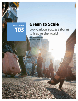 Green to Scale - Low-carbon success stories to inspire the world