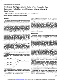 Structures of the Oligosaccharide Chains of Two Forms of ai