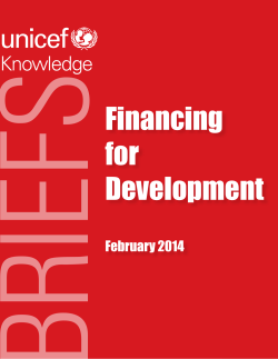 Financing for Development - Sustainable Development Knowledge