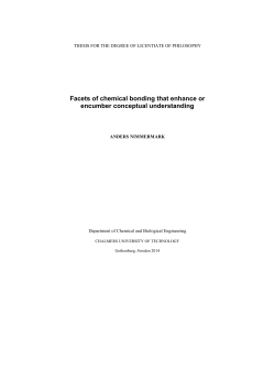 Facets of chemical bonding that enhance or encumber conceptual