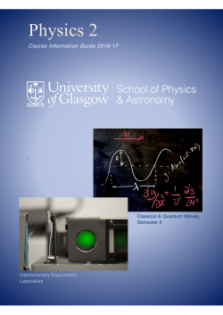 Physics 2 - University of Glasgow