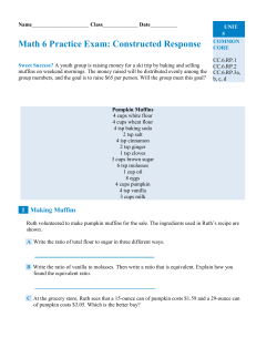 Math 6 Practice Exam: Constructed Response COMMON