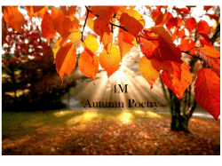 4M Autumn Poetry