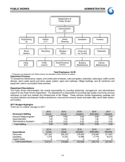PUBLIC WORKS ADMINISTRATION